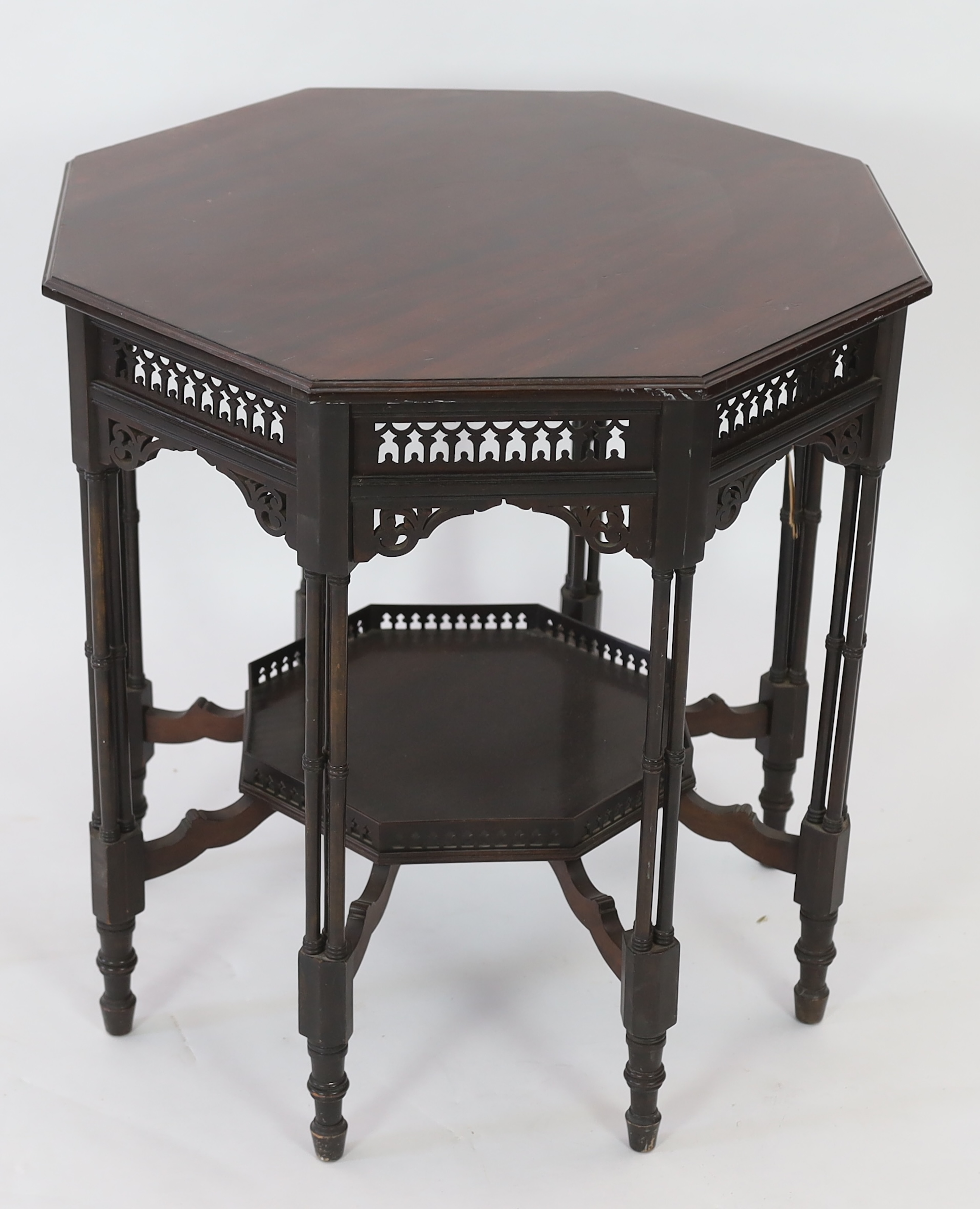 Royal Furniture: A late Victorian ebonised mahogany occasional table